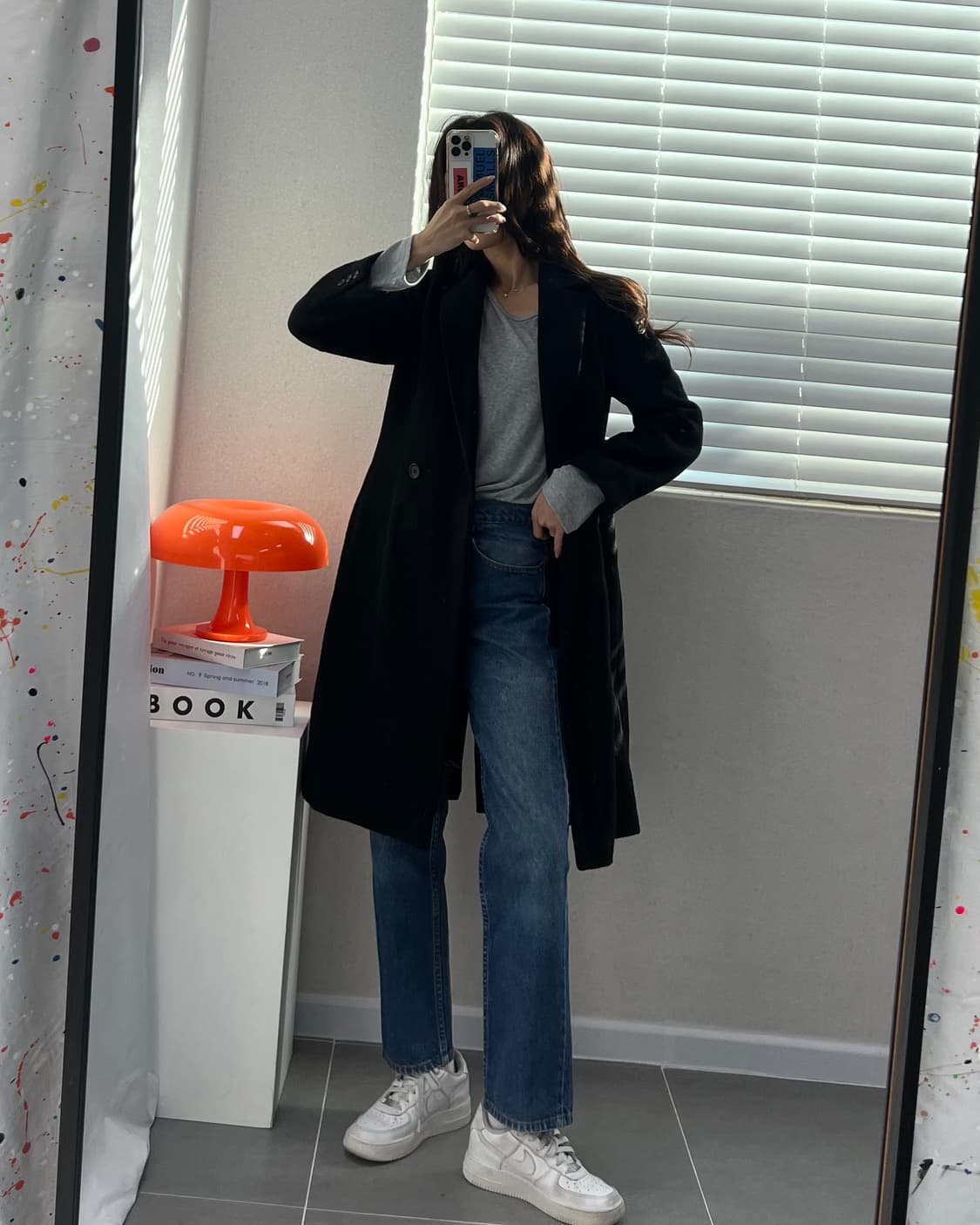 (WOMEN)캐시미어 혼방울코트-M1413 상품이미지6