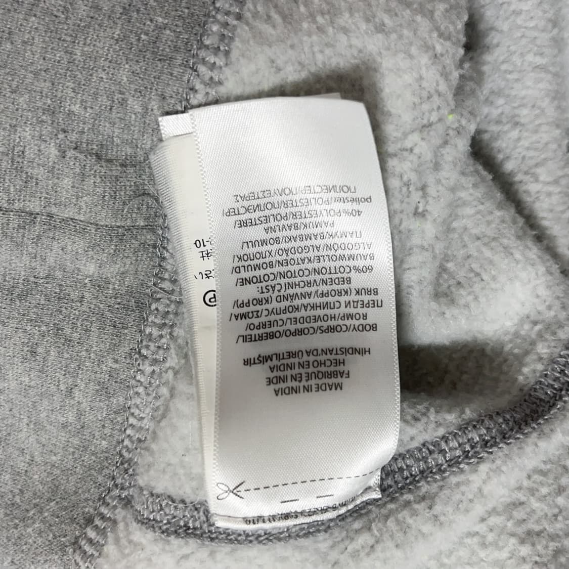 [정품] 폴로 그레이 / 네이비포니 기모 후드티 [ L ] 상품이미지7