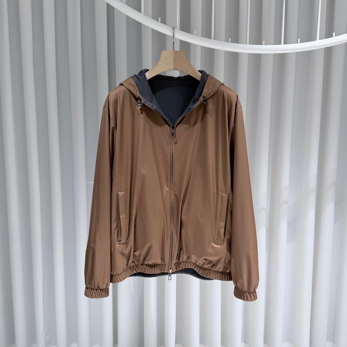 (A+/L) / 로로피아나 윈드메이트 리버시블 봄버 자켓 브라운 상품이미지1