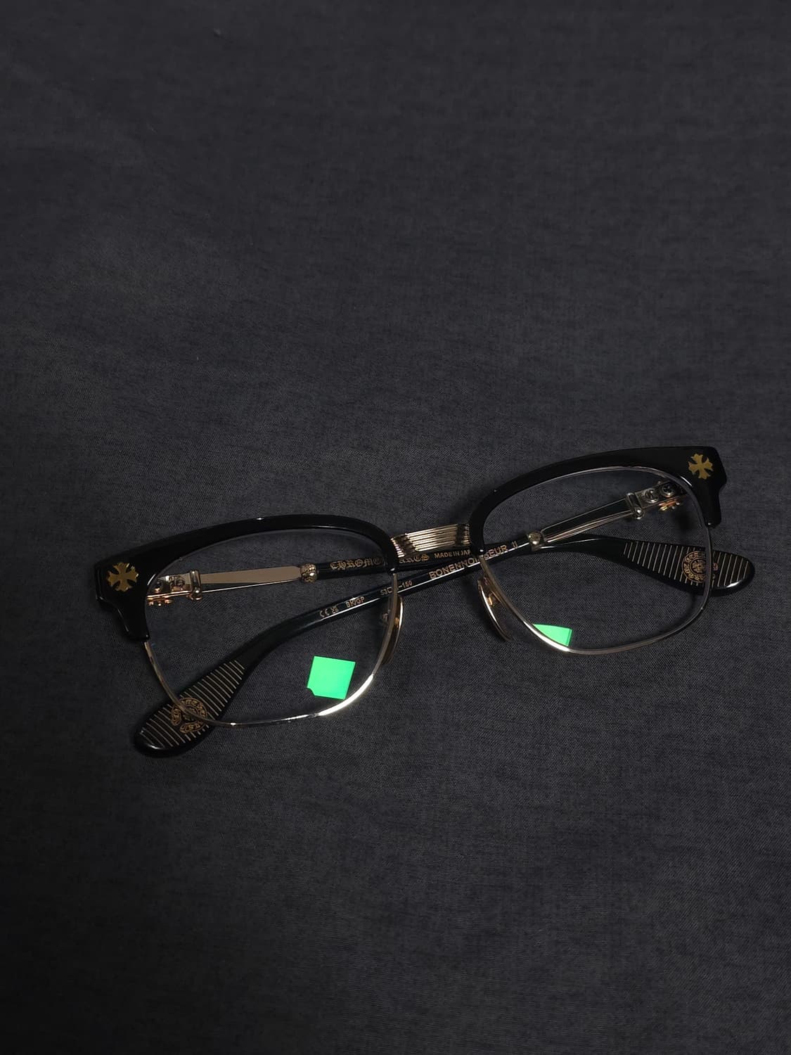 [OS] 크롬하츠 보넨노이슈어2 안경 골드 블랙 상품이미지3