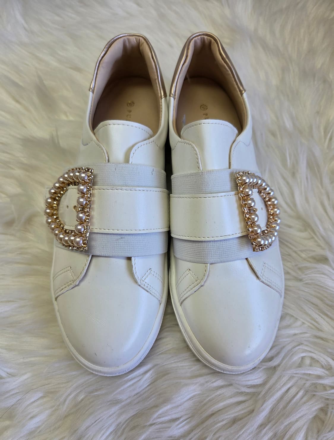 진주 버클 여성 235/화이트 #새상품 상품이미지2