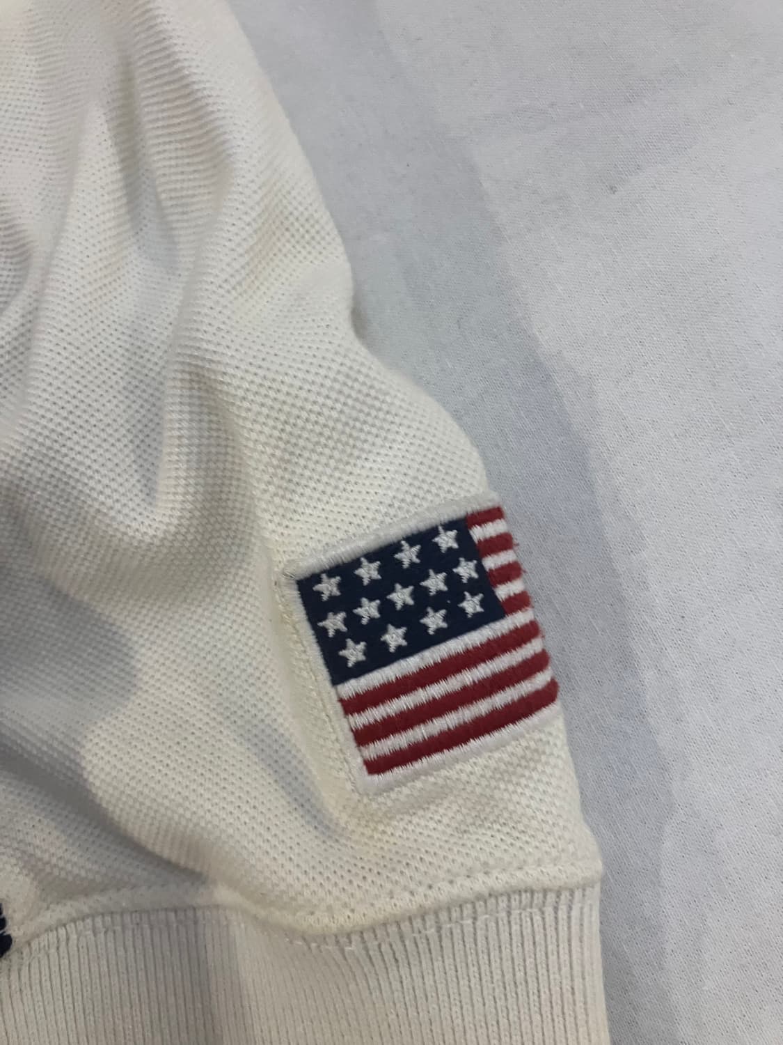 폴로 랄프로렌 빅포니 USA 레이싱 져지 자켓 화이트 상품이미지5