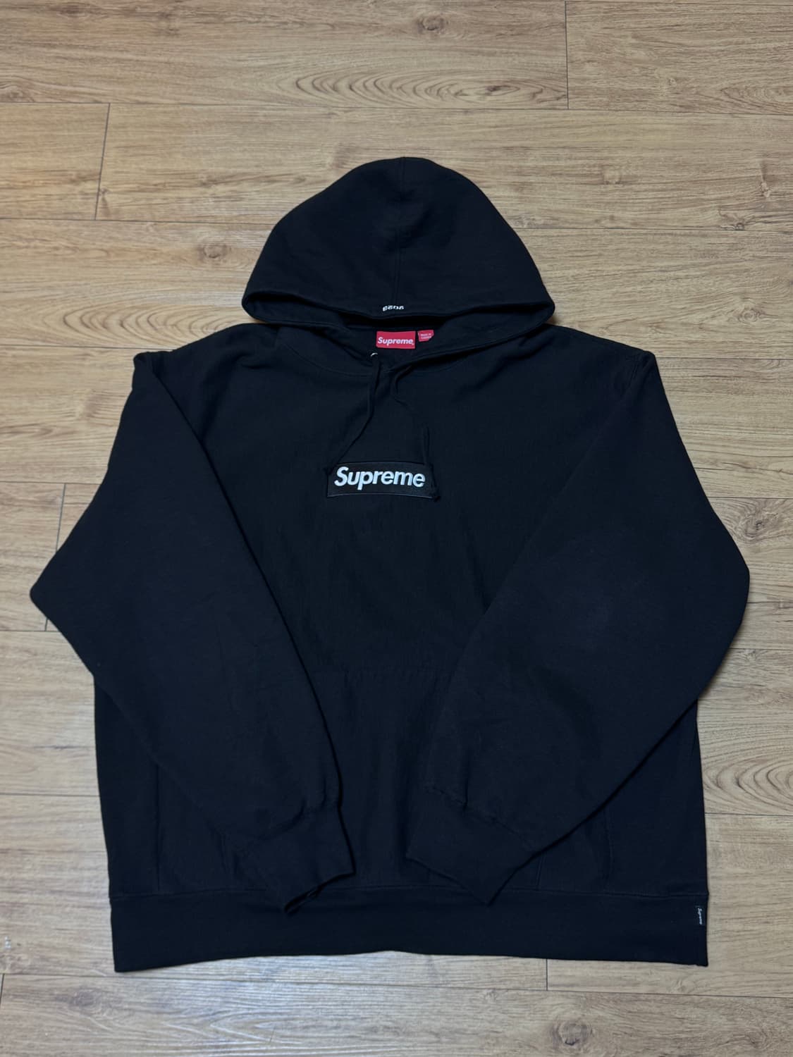 [XL] 슈프림 박스로고 후드 스웨트셔츠 블랙 - 23FW 상품이미지1