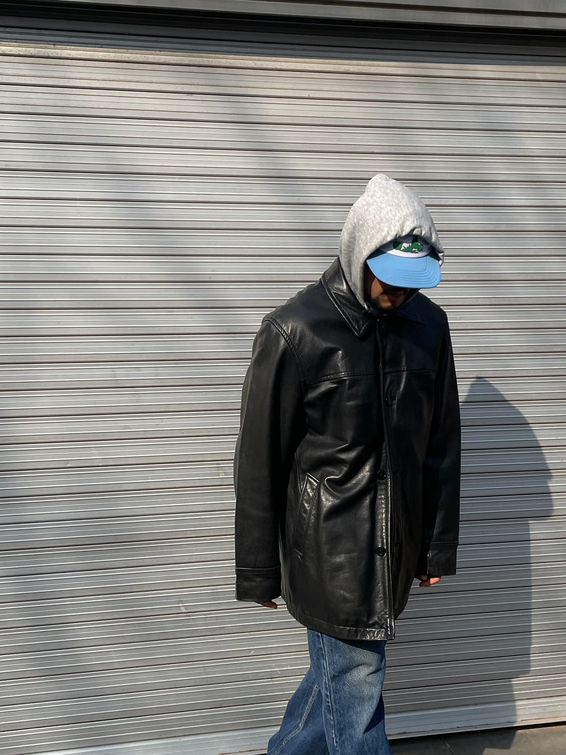 🔌Today drop : 90-00s Old GAP Leather JK 상품이미지2