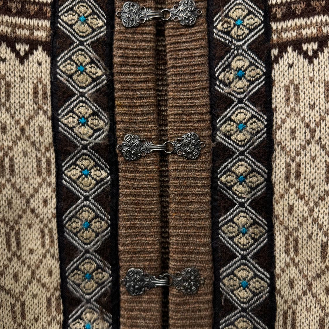 90s McGREGOR 맥그리거 네이티브 패턴 노르딕 버클 니트 상품이미지6