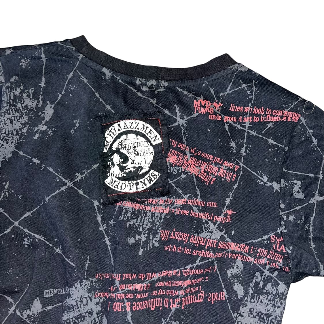 MAD Punks 매드펑크 프린팅 패치반팔티 펑크갸루y2k 상품이미지5