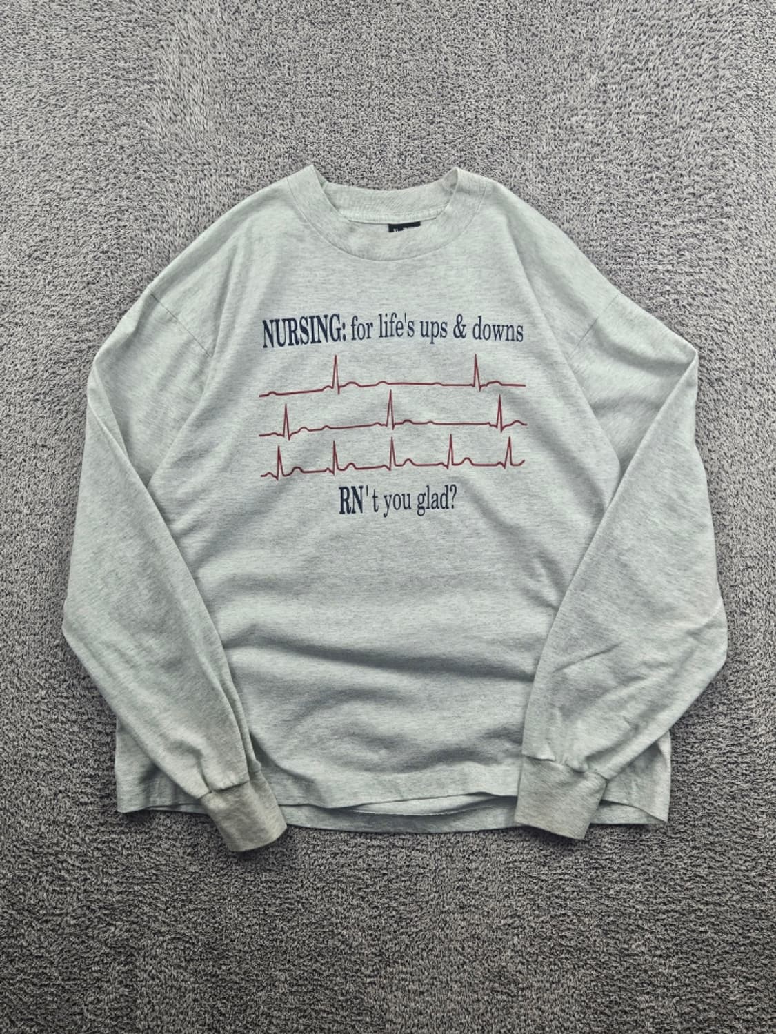 8~90's USA 프룻오브더룸 싱글스티치 롱슬리브 (XL) /11559 상품이미지2