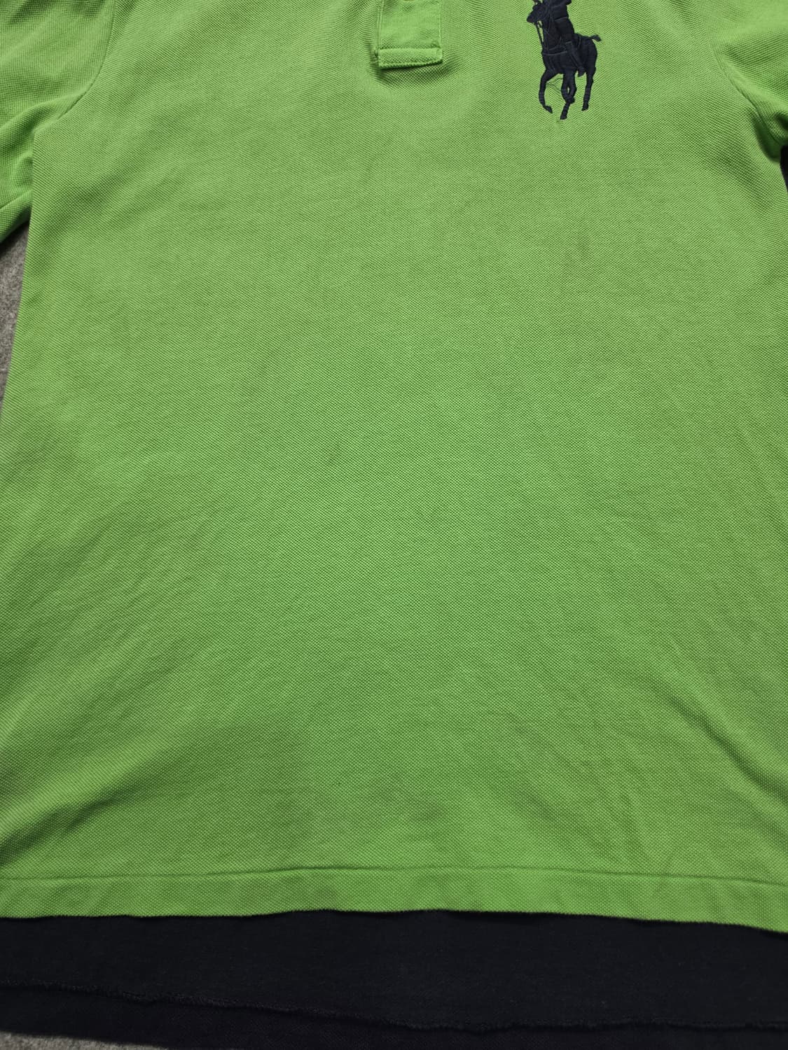 폴로 랄프로렌 빅로고 컬러블록 투컬러 PK 카라 반팔티 보이즈 XL 상품이미지5