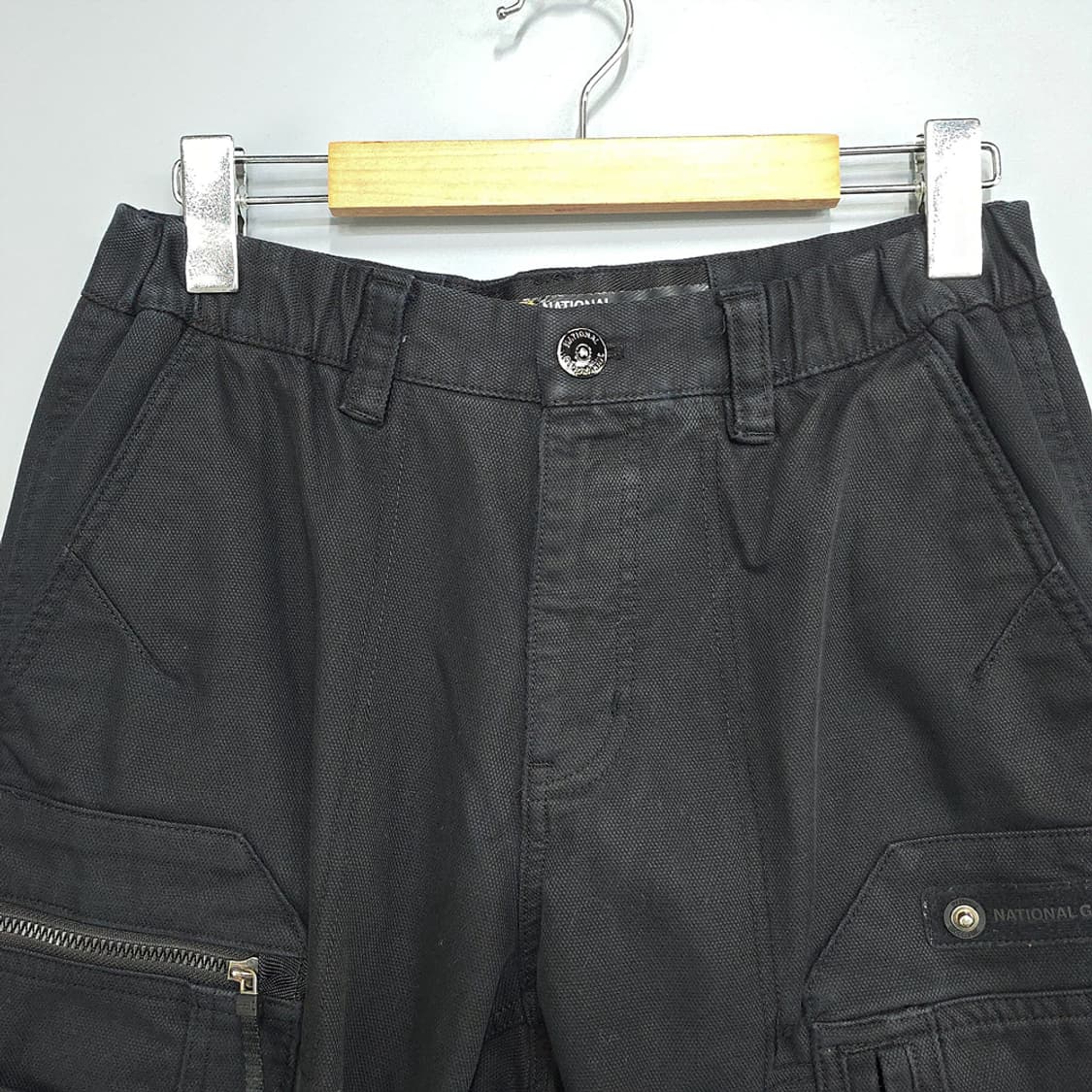 내셔널지오그래픽(national geographic) 데님 카고팬츠 블랙 상품이미지2