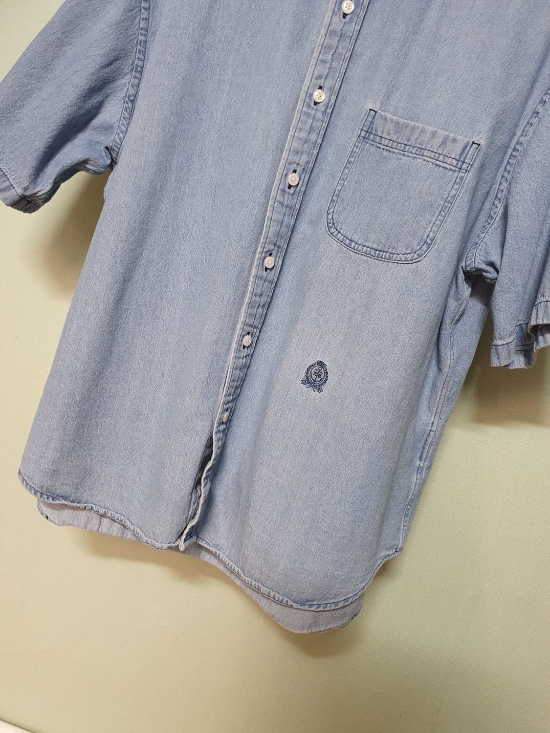 에스피오나지 데님 반팔 셔츠 L 상품이미지3