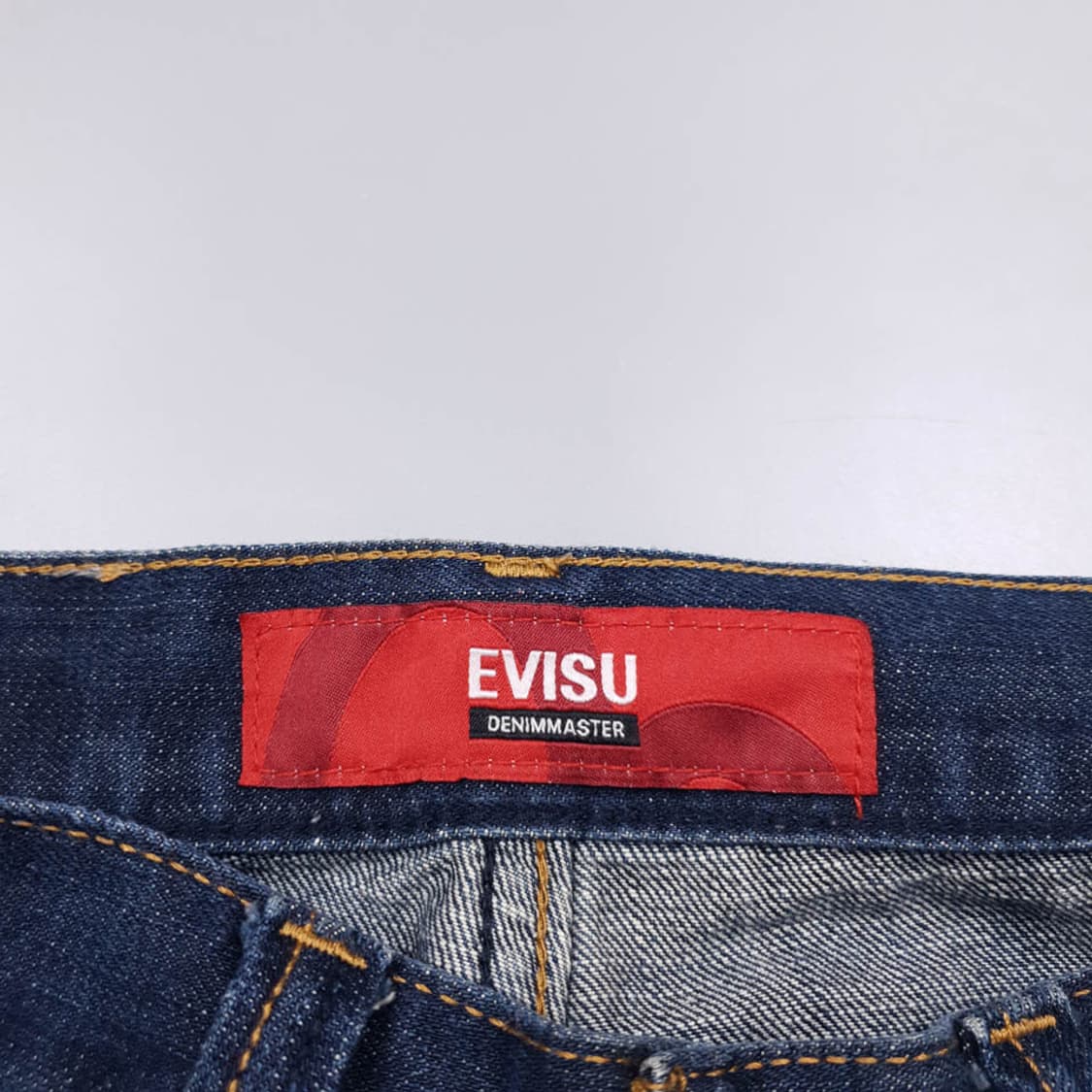 에비수 EVISU 진청 포켓 프린팅 스트레이트 데님팬츠 상품이미지7