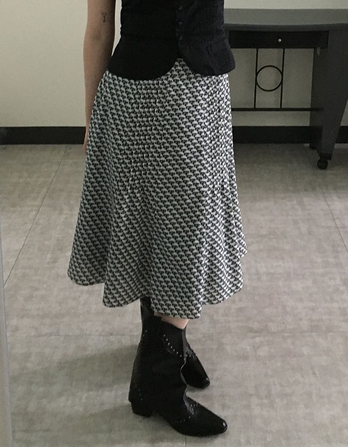 mini rose midi skirt 상품이미지3