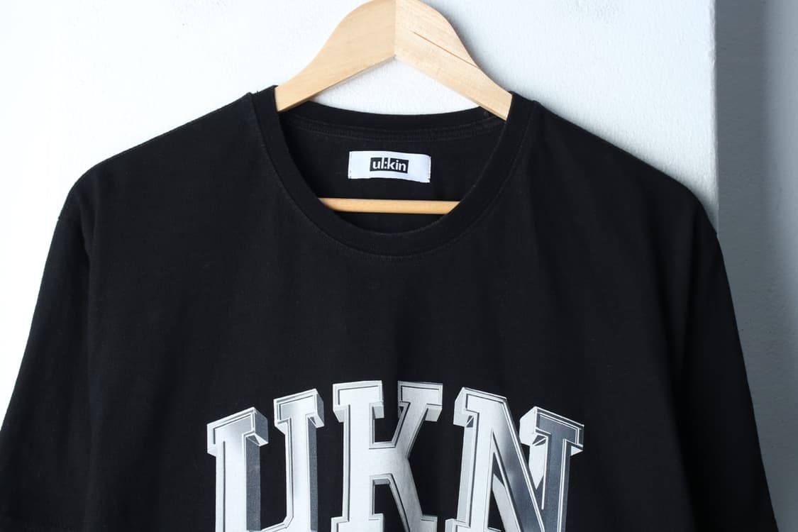 (M-XL) 얼킨 반팔 티셔츠 빅로고 블랙 올드스쿨-H33152 상품이미지3