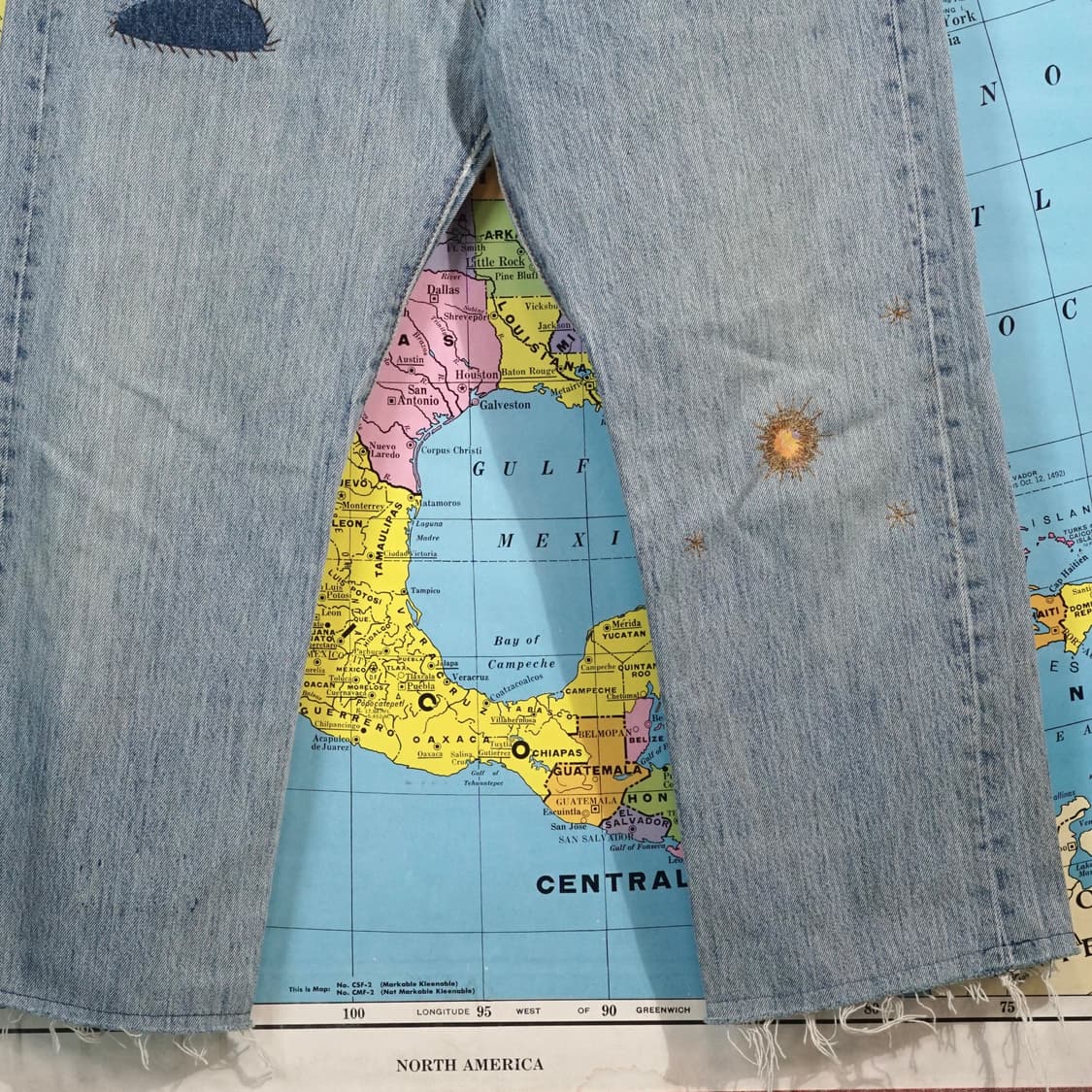 아뜰리에 리페어스 X 리바이스 501 패치워크 팬츠 상품이미지6