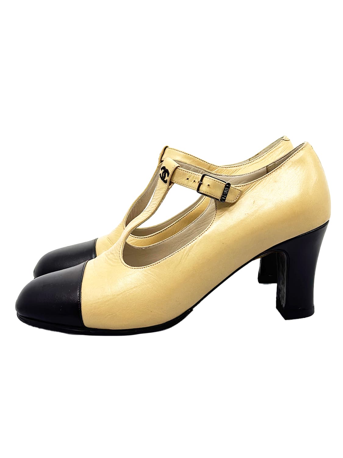 Chanel CC Logo T-Strap Pumps/ 36.5 상품이미지2