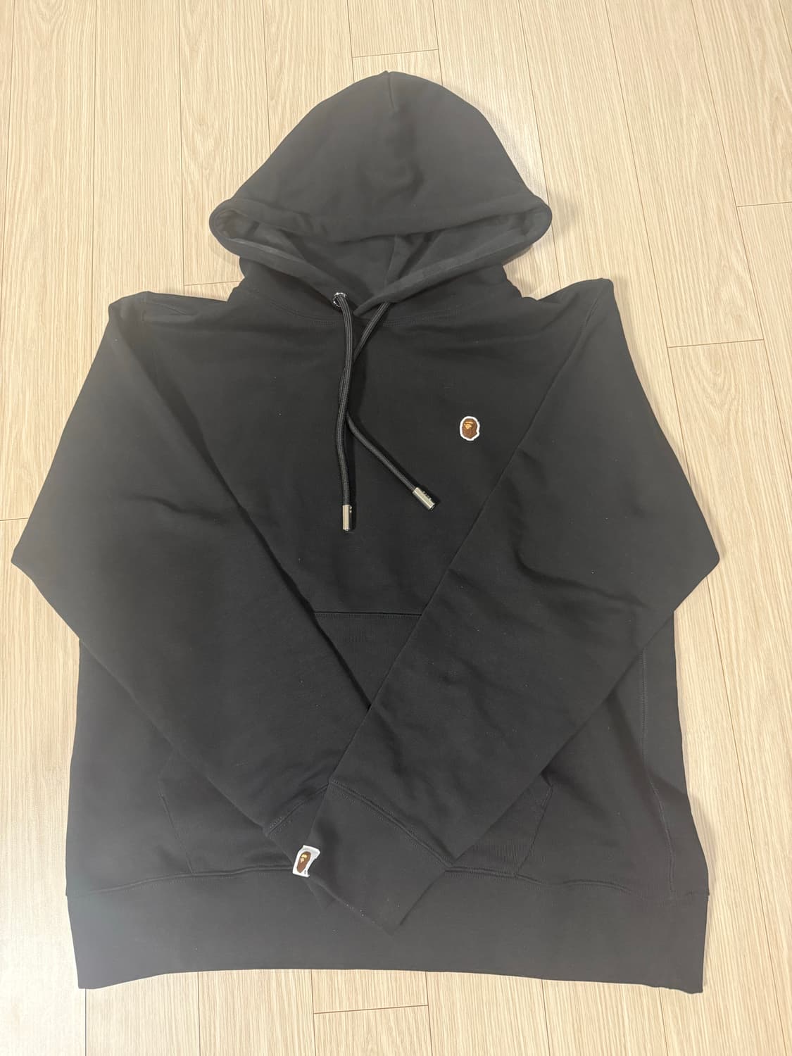 배이프 검정 후드티 상품이미지1