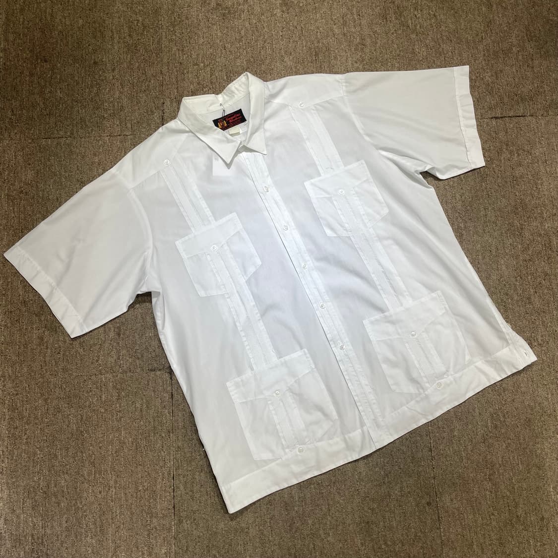  (3XL) 자수 포켓 반팔 셔츠   상품이미지3