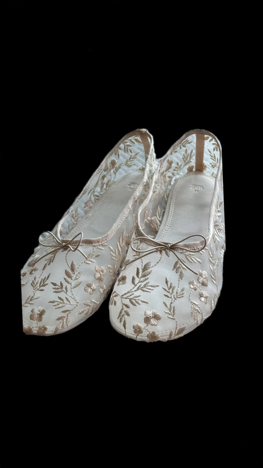 자수 발레리나 매쉬 플랫슈즈 상품이미지6