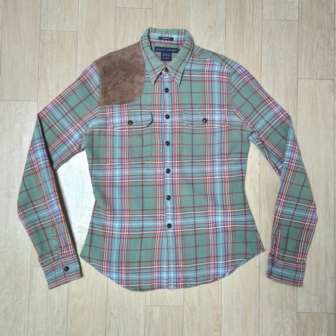 95) 랄프로렌 슬림핏 체크 셔츠 상품이미지2