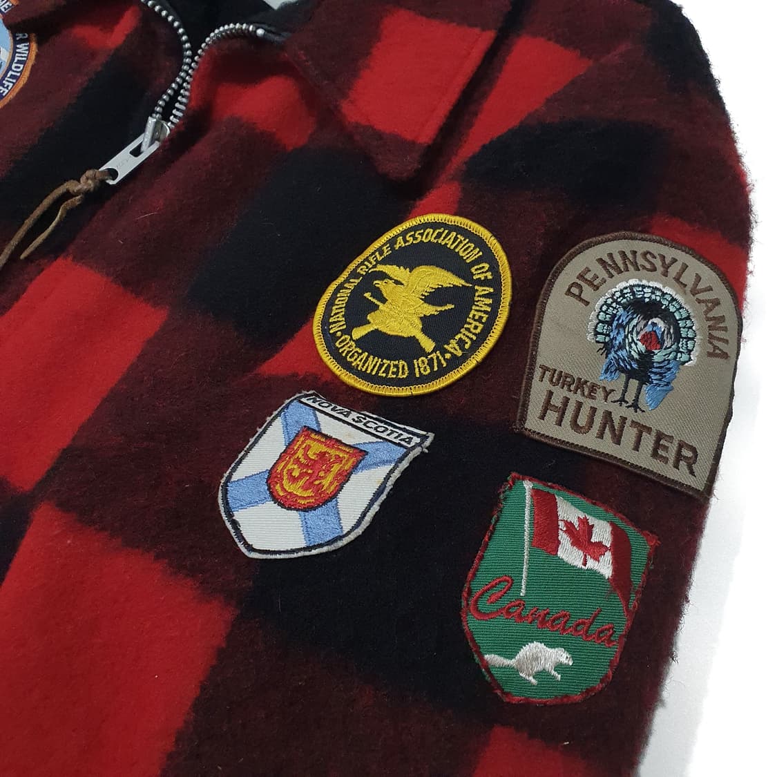 울리치 60~70s 버팔로 울 자켓 패치워크 XL (110~120) 상품이미지4