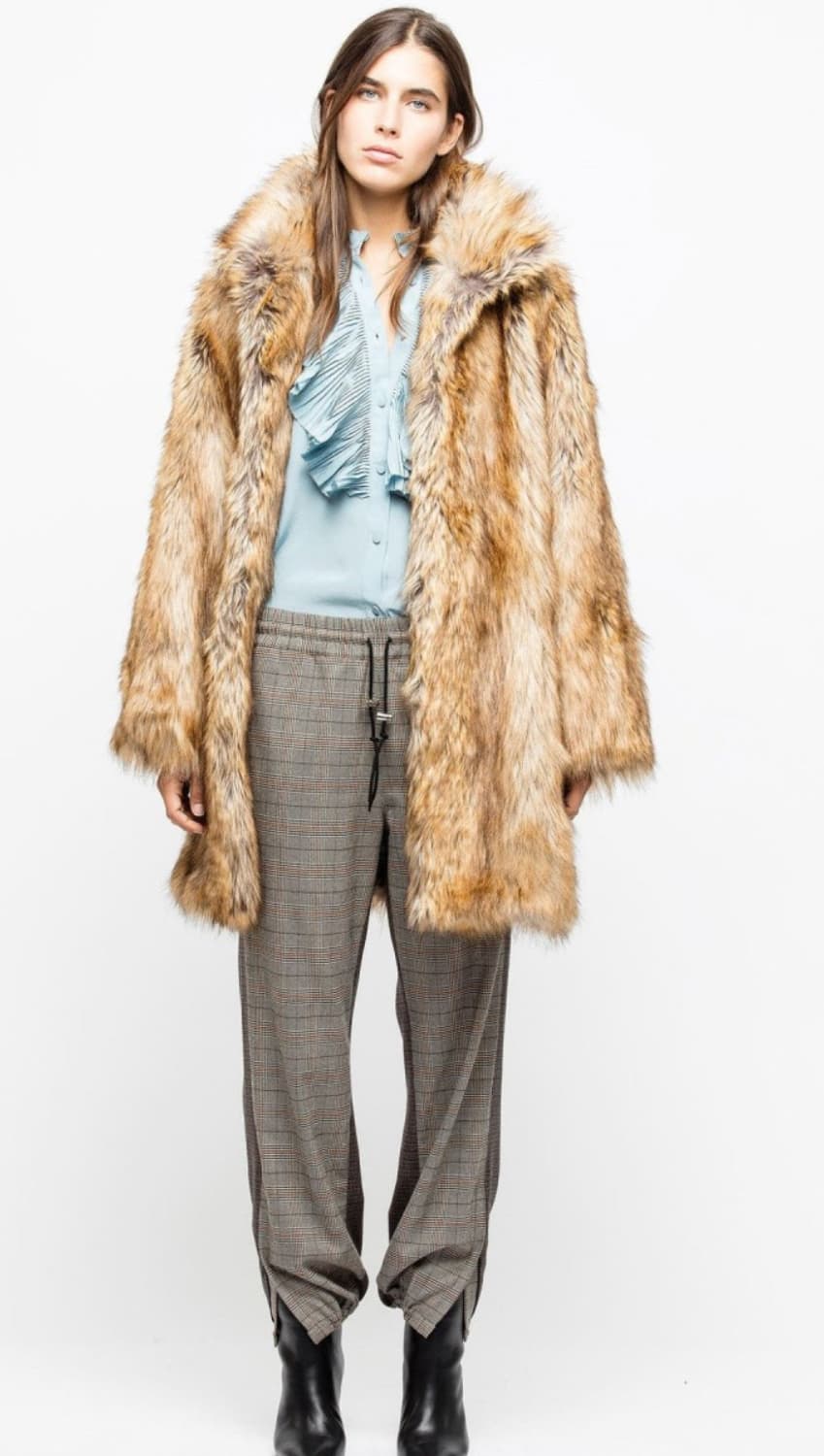 쟈딕앤볼테르 퍼 코트 상품이미지1