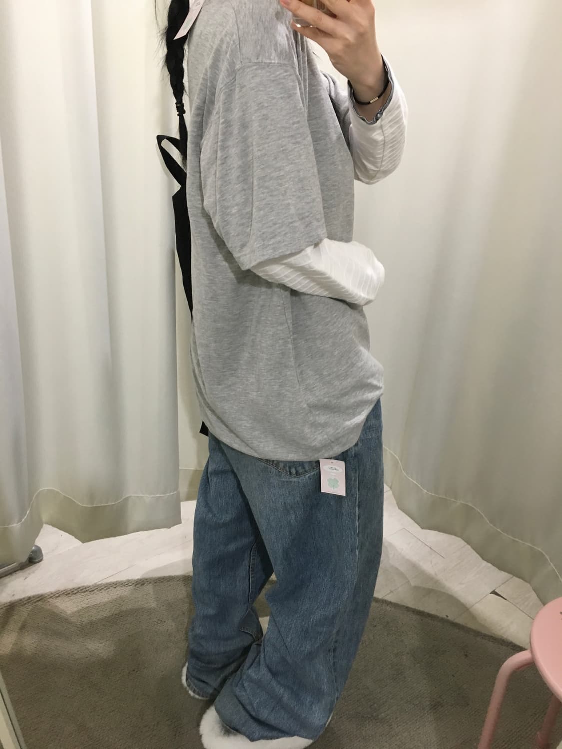 롱슬리브+코스비 티셔츠 레이어드 세트 상품이미지5