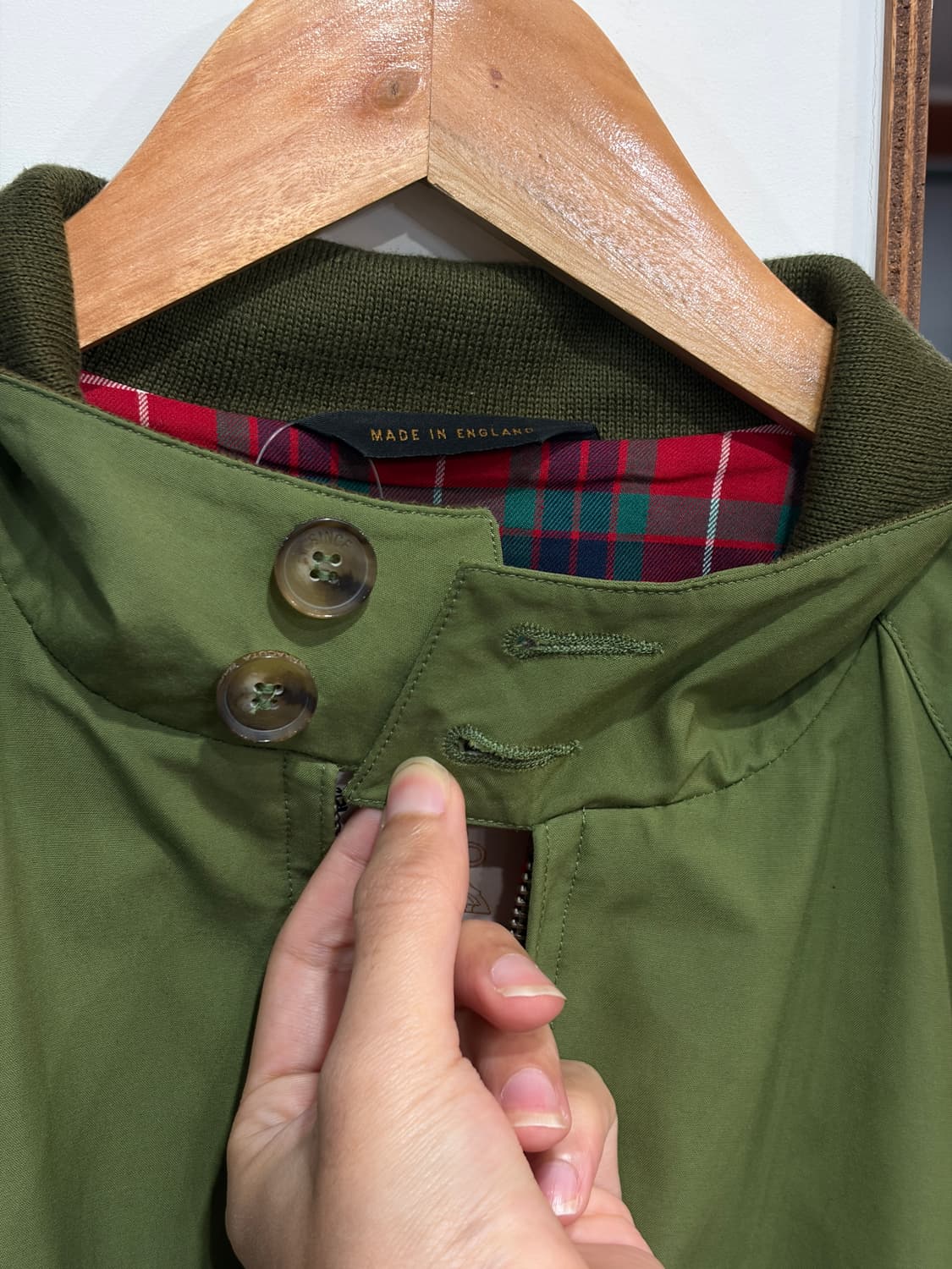 바라쿠타 G9 오리지널 헤링턴 자켓 올리브 그린 36 상품이미지5