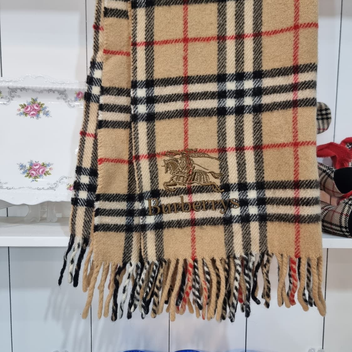 버버리(Burberry) 클래식 노바 체크 자수 머플러 상품이미지3