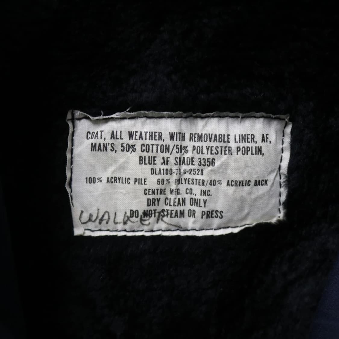 70'S USAF ALL WEATHER 코튼 코트 61890 상품이미지8