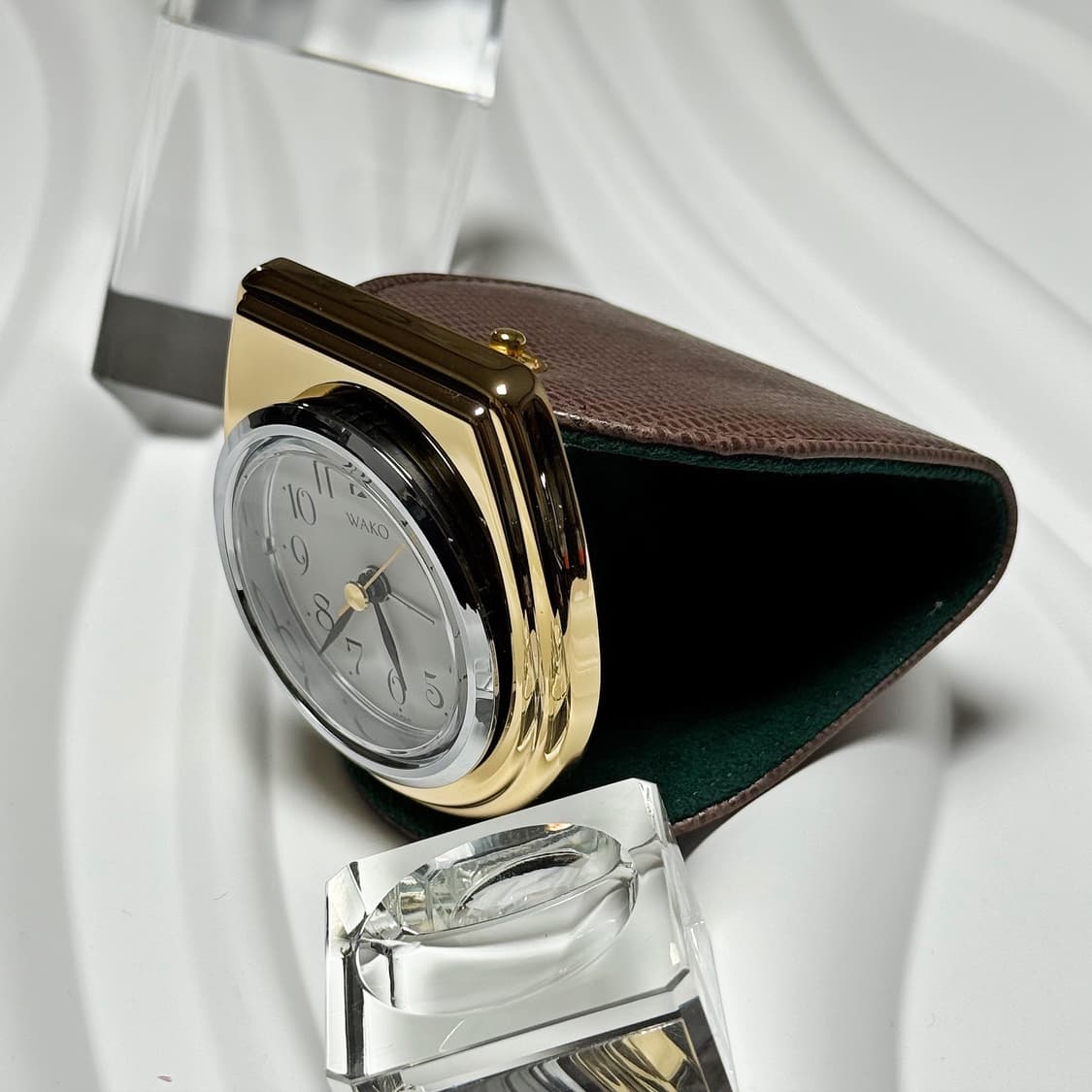 80s90s 긴자 와코 빈티지 트래블 클락 상품이미지4