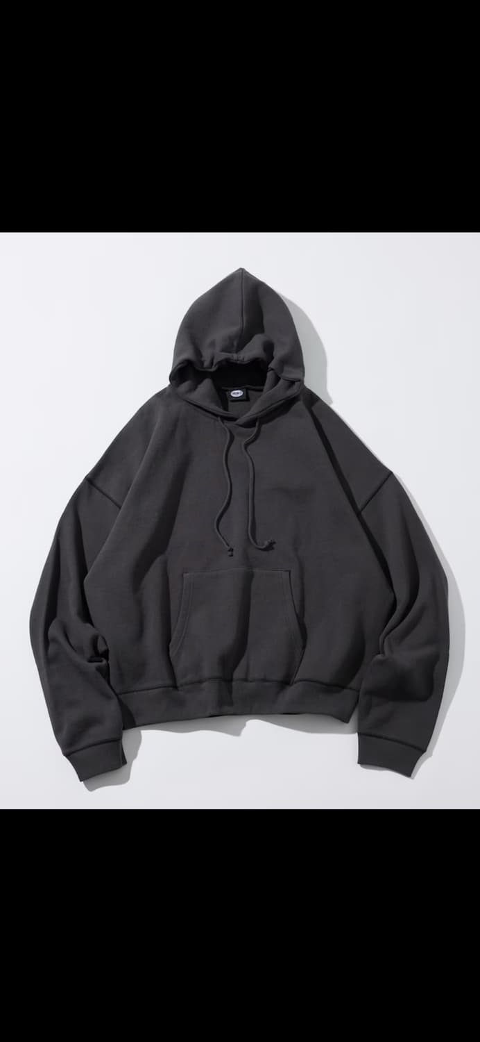 프릭스스토어 숏랭스 12온스 헤비웨이트 후디(차콜) 상품이미지5