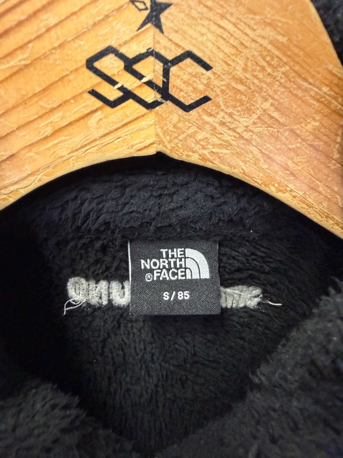 정품) 노스페이스 여성 블랙 플리스 집업 S 상품이미지6