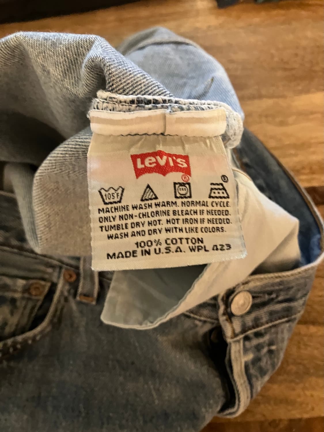 00s USA 빈티지 리바이스 501 데님 팬츠 상품이미지9