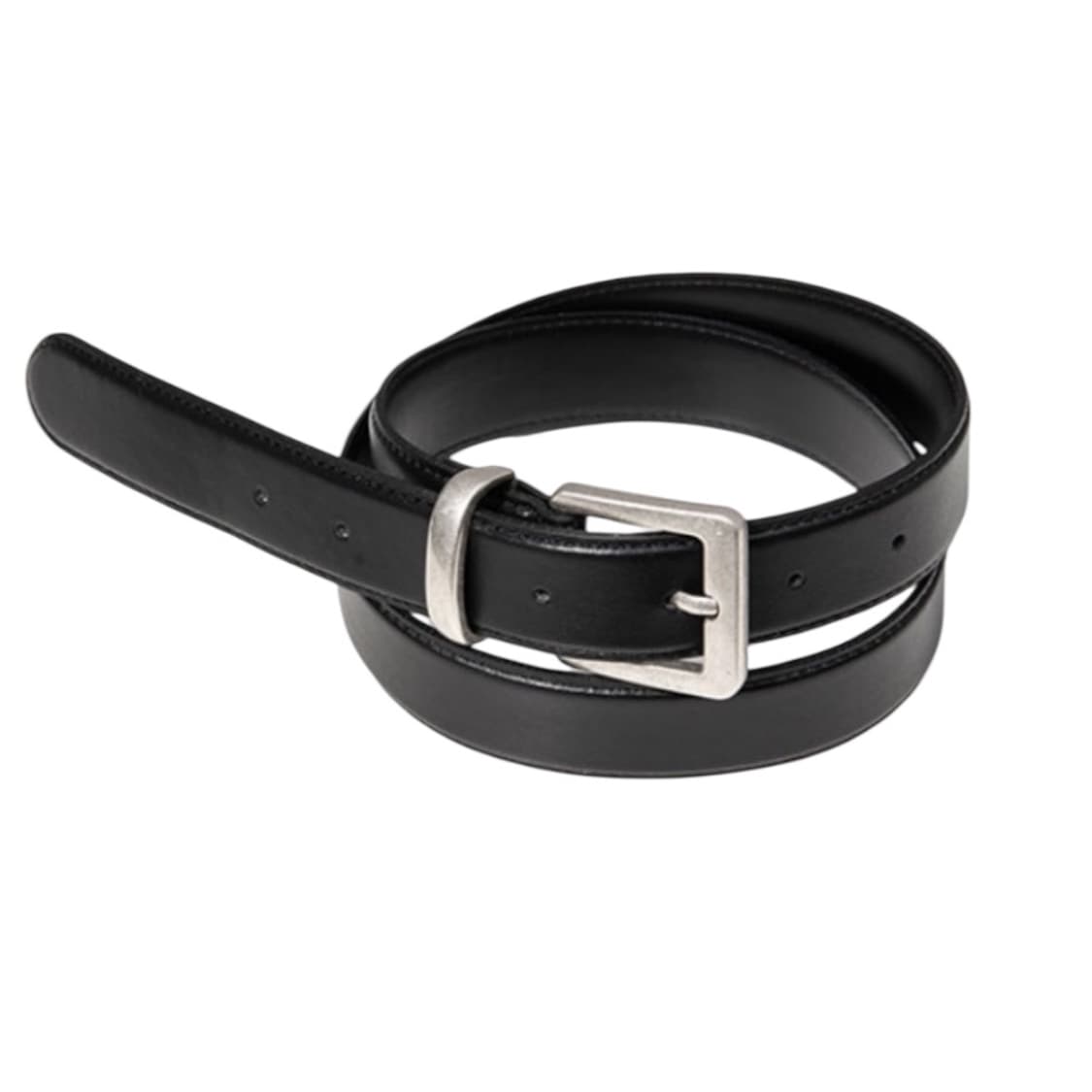 [무배/실물O] 할렌 스퀘어 빈티지 실버버클 소가죽 벨트 블랙 상품이미지4