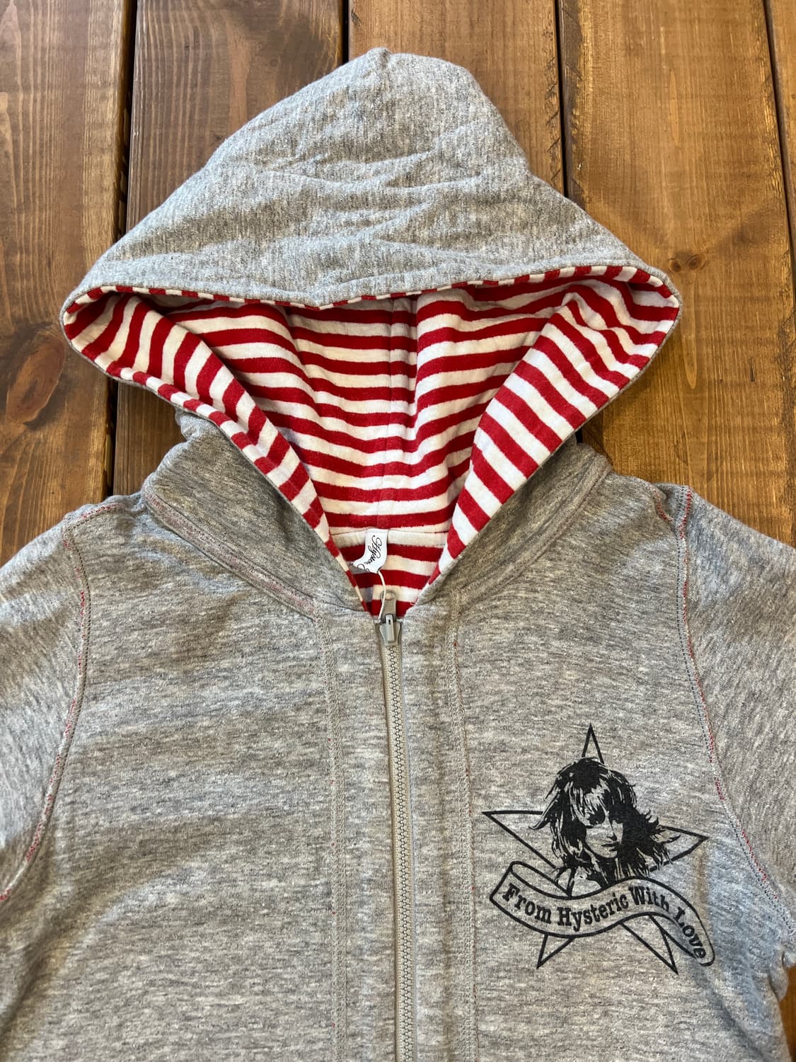 히스테릭글래머 히스걸 그레이 후드집업 상품이미지9