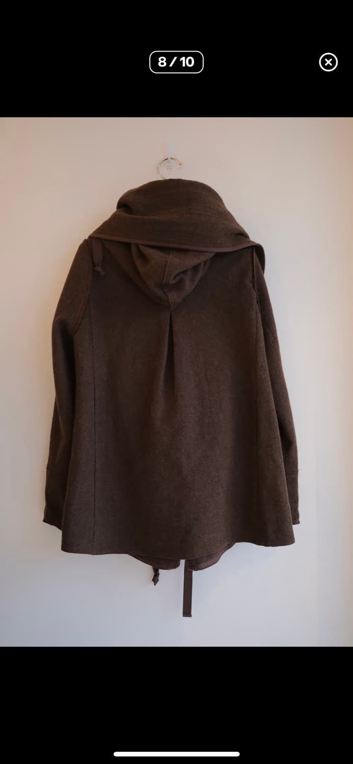 00s Bondage drape hood coat 상품이미지5