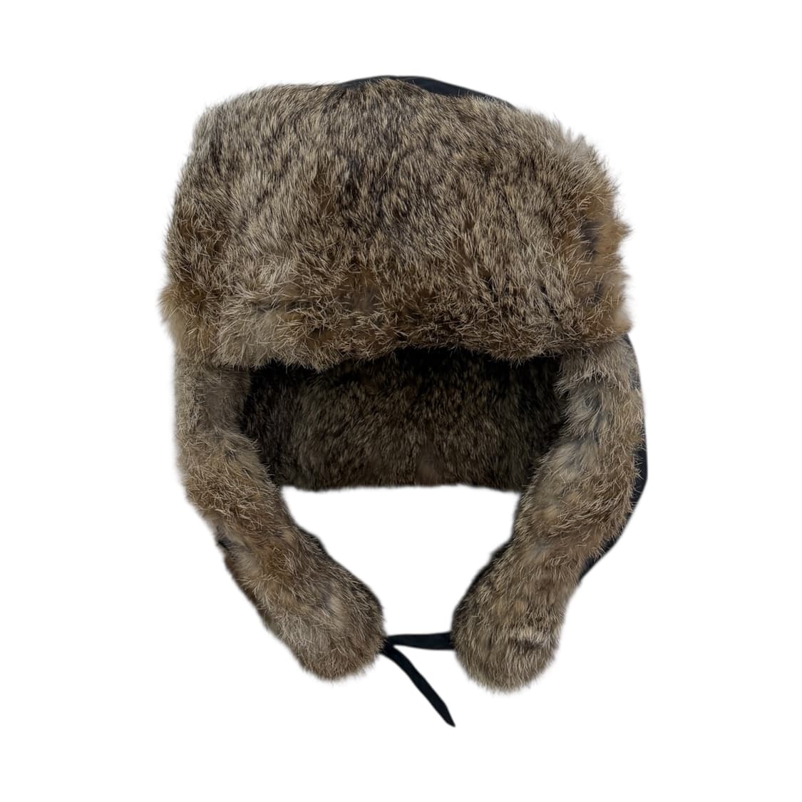 컬럼비아 빈티지 래빗퍼 토끼털 트루퍼햇 Y2K 귀도리 방한 모자 블랙 상품이미지2