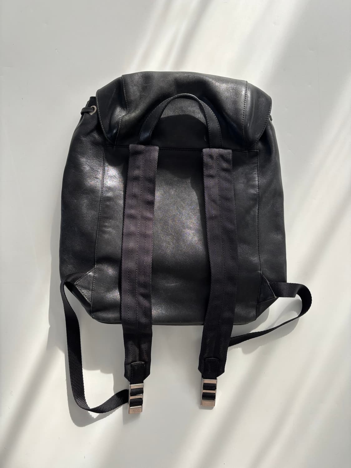 Prada 프라다 블랙 레더 백팩 상품이미지6