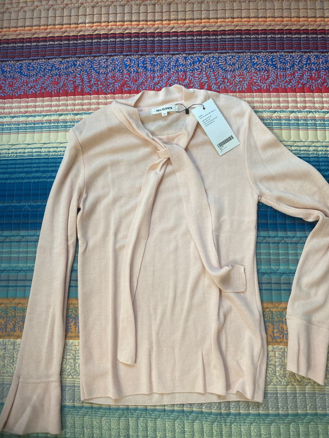 매긴 니트 블라우스  상품이미지1