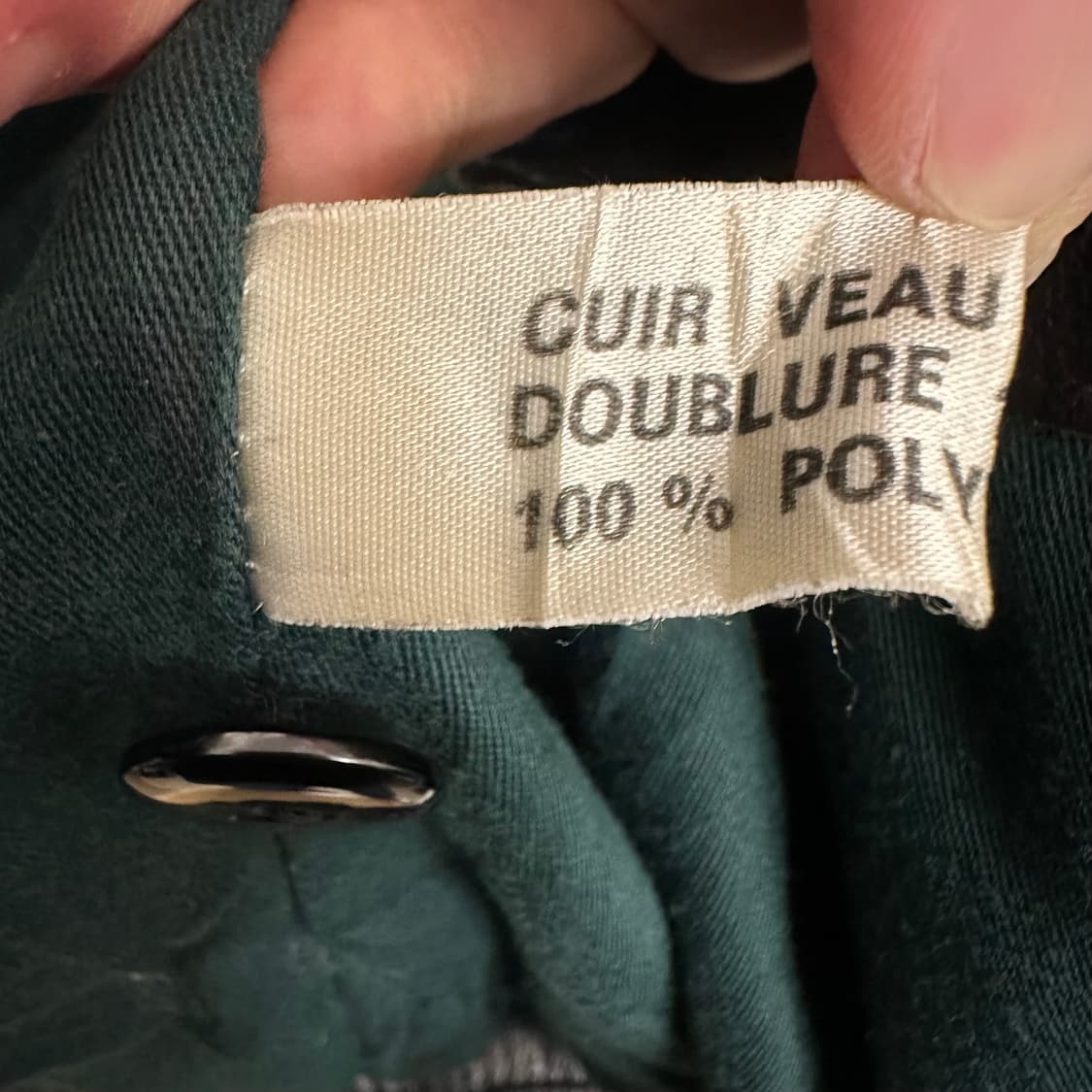 80’s 프랑스 카프스킨 바이커 자켓 상품이미지8