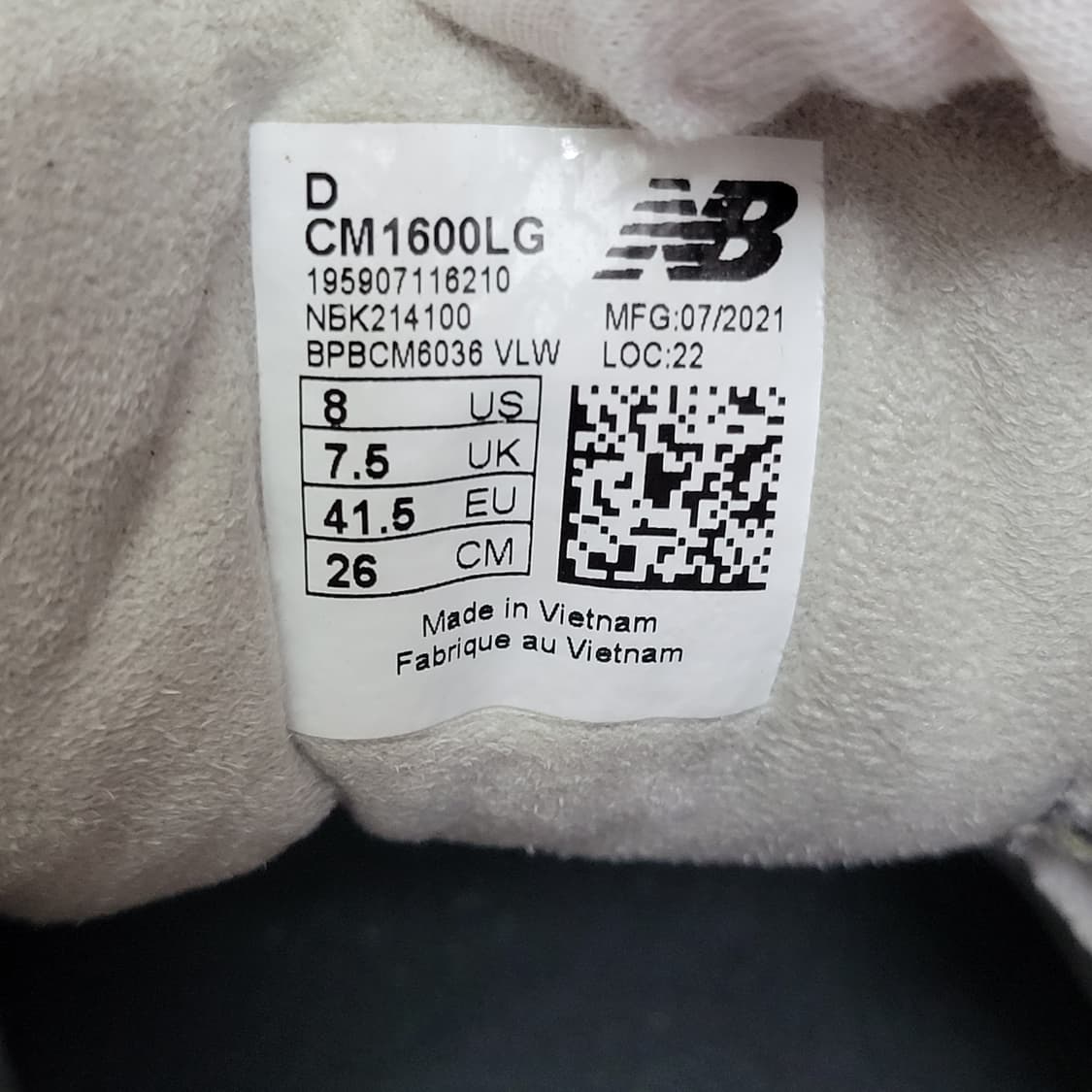 뉴발란스 1600 레거시 그레이 스니커즈 운동화 신발 260사이즈 상품이미지8