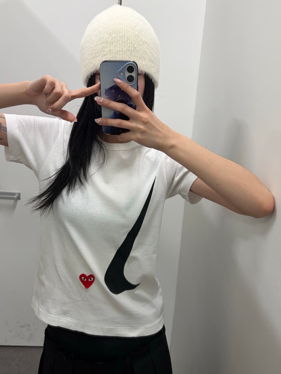 꼼데가르송x나이키 콜라보 반팔티 상품이미지4