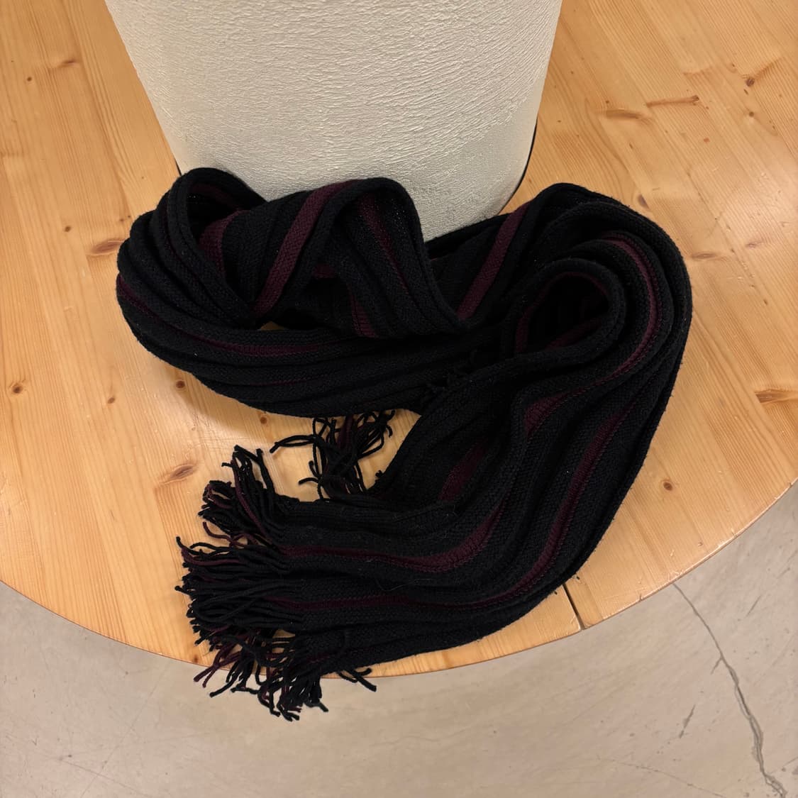 빈티지 투톤 니트 머플러 상품이미지1