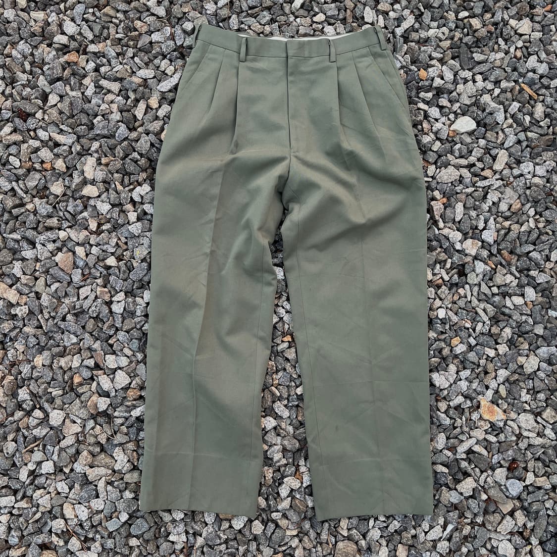 일본 빈티지 투턱 세미 와이드 팬츠 (실측확인) 상품이미지1