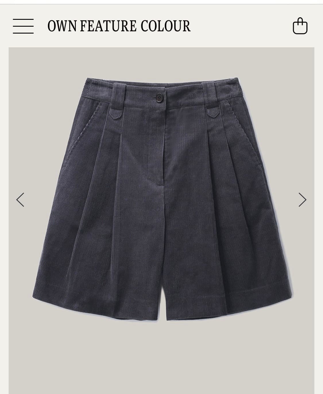 OFC 코듀로이 반바지 상품이미지1