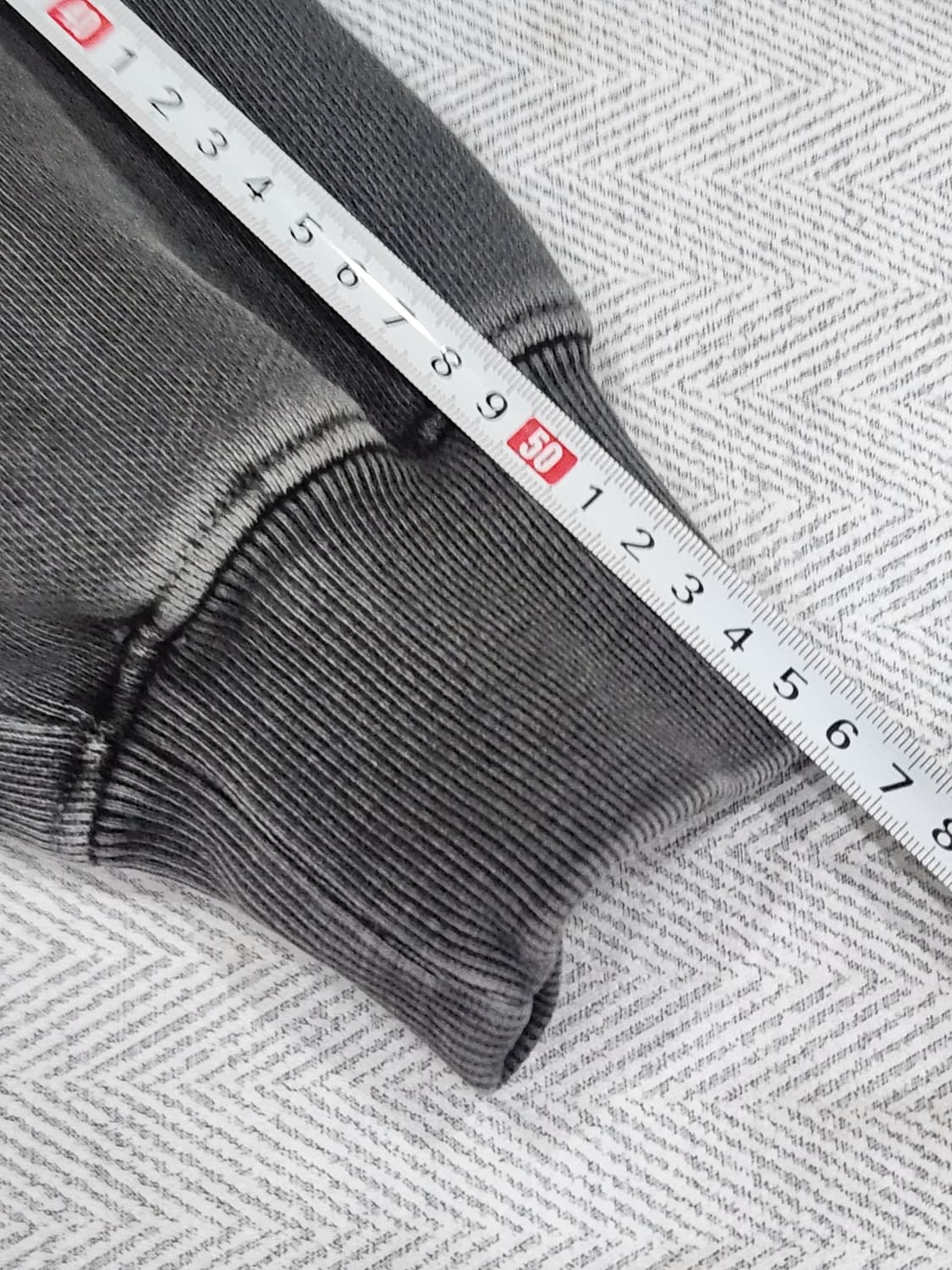 [F]매니아매스 가먼트다잉 스펙트럼 워싱 맨투맨 오버핏 프리사이즈 그레이 상품이미지10