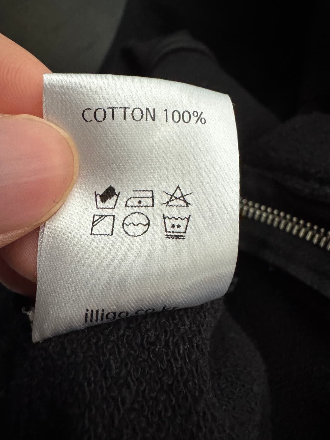 여성 일리고 시그니처 129패치 로고 후드집업 M 블랙 상품이미지4