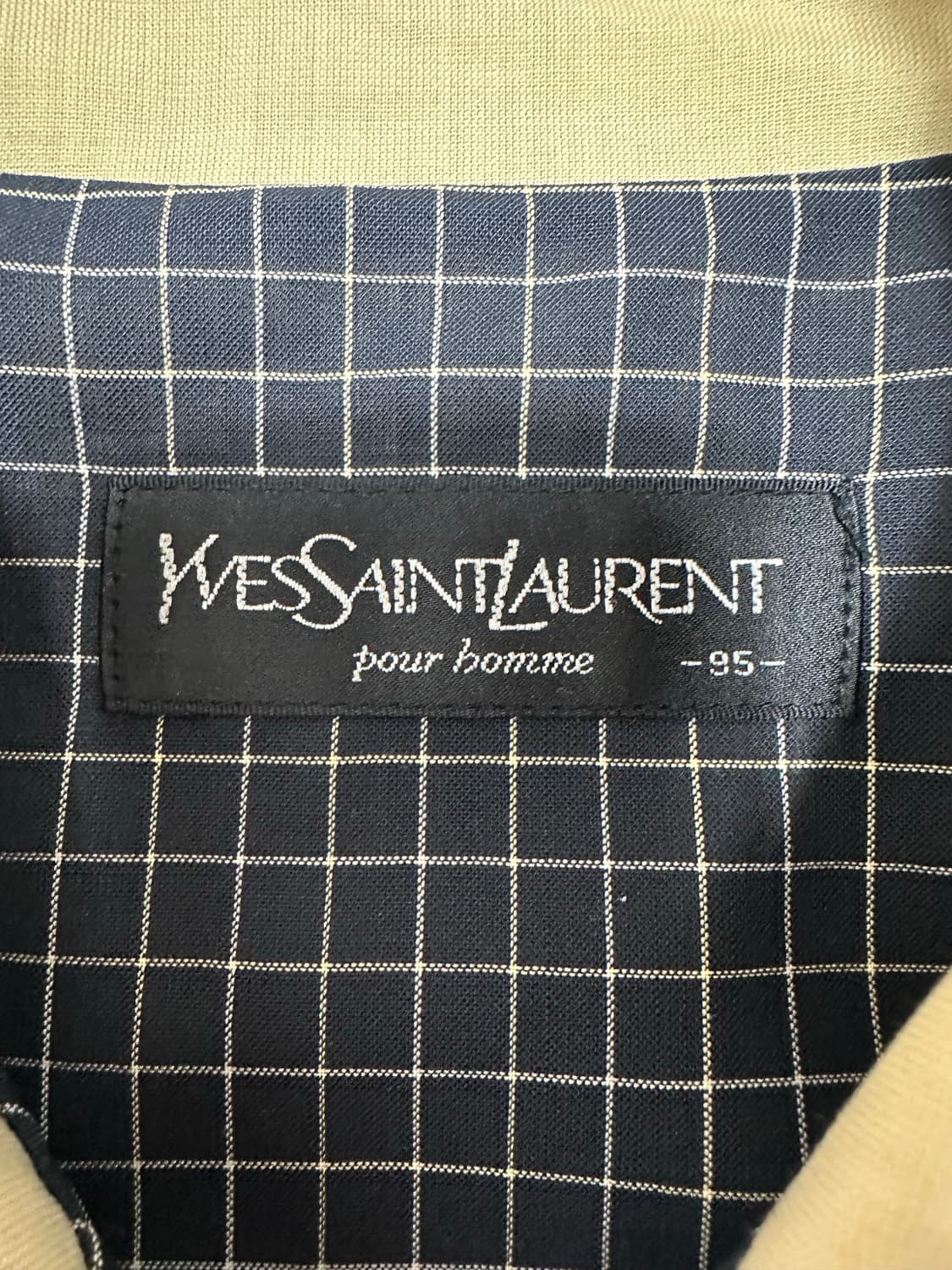 YSL 입생로랑 베이지 블루종 자켓 상품이미지4