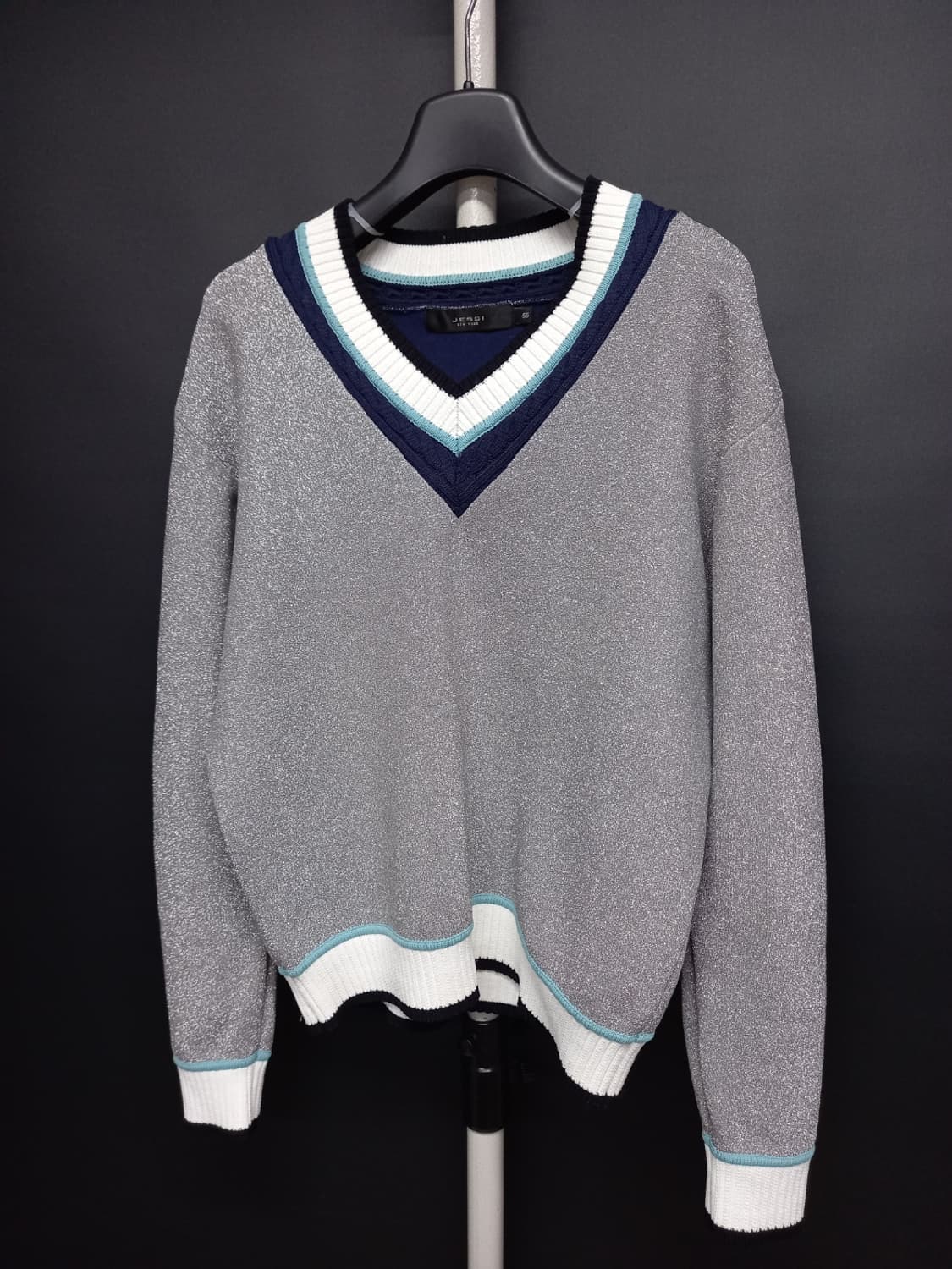 새 제시뉴욕 춘추동 글리터 니트 맨투맨 55 상품이미지3