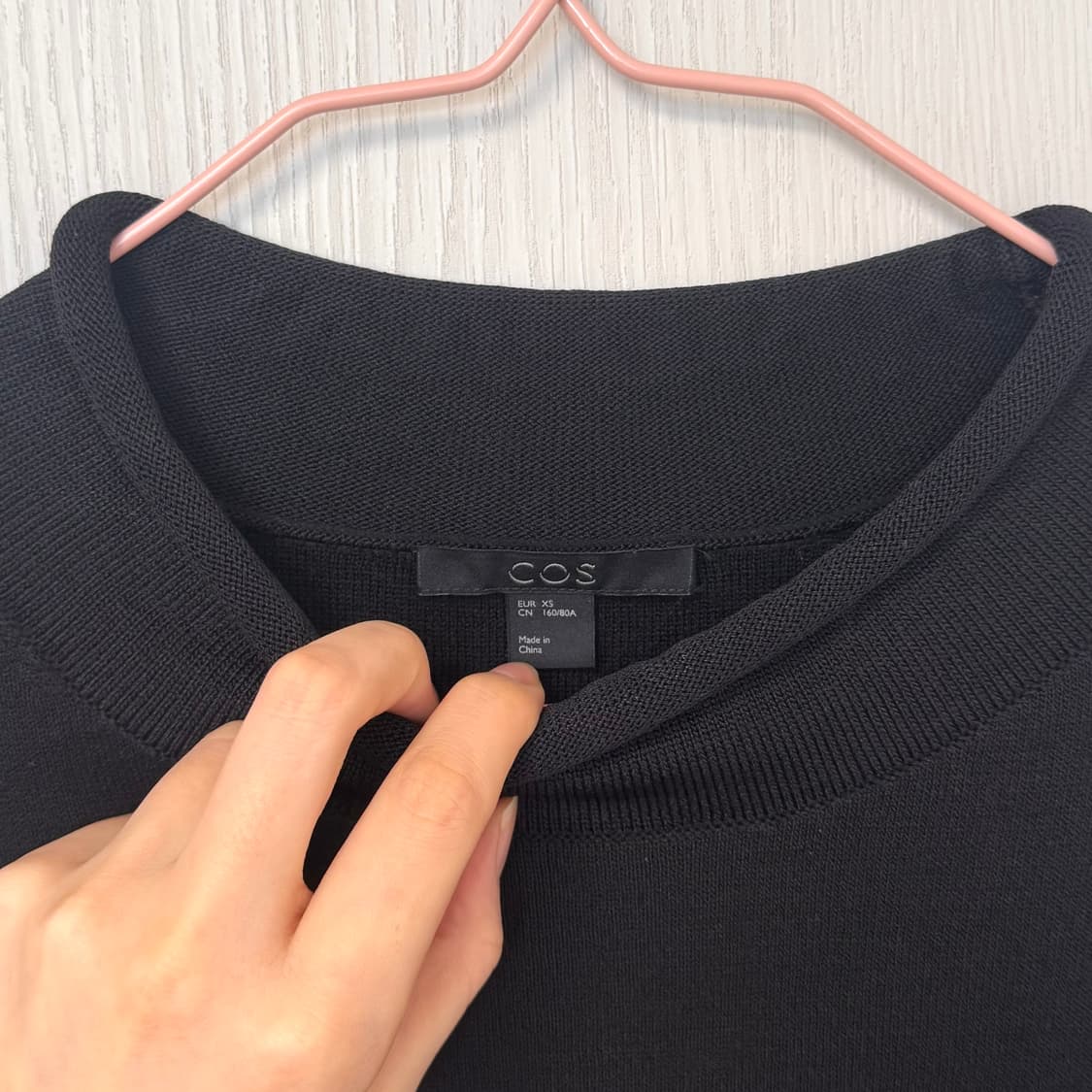 (xs) cos 울 니트 반팔 상품이미지2